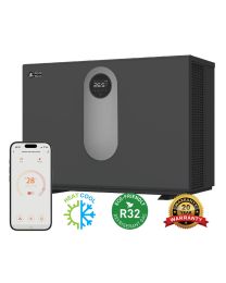 AquaSolis AQS+ Back Discharge 28kW Inverter Ultra-Quiet Pool & Spa Heat Pump w/ WiFi