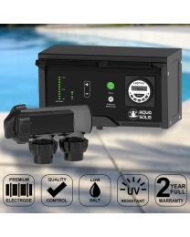 AquaSolis CLS+15 Low Salt Self-Cleaning Salt and Mineral Pool Chlorinator w/ Timer & Battery Backup (Retrofits Astral Pool E/VX/V/eQ/Halo)